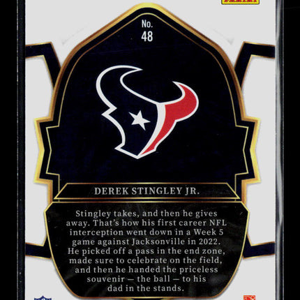 2023 Panini Select Derek Stingley Jr. #48 RC