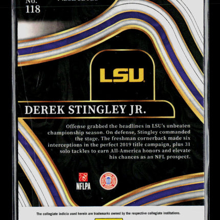 2022 Panini Select Draft Picks Derek Stingley Jr. #118 RC