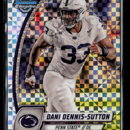 2024 Bowman Chrome University Dani Dennis-Sutton #51 Xfractor Refractor