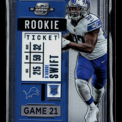 2021 Panini Contenders Optic Football D'Andre Swift #70 RC