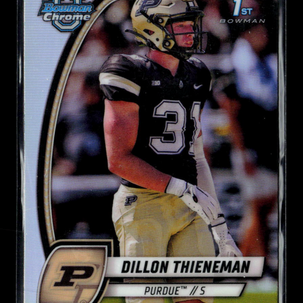 2024 Bowman Chrome University Dillon Thieneman #62 Refractor