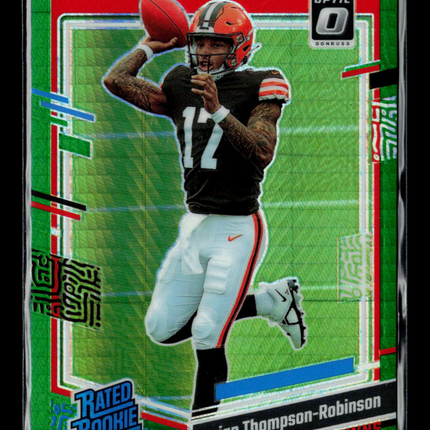 2023 Panini Donruss Optic Dorian Thompson-Robinson #225 Green