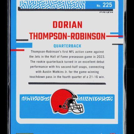 2023 Panini Donruss Optic Dorian Thompson-Robinson #225 Green Velocity