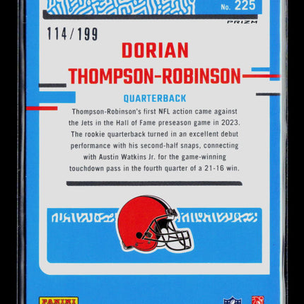 2023 Panini Donruss Optic Dorian Thompson-Robinson #225 114/199 Blue