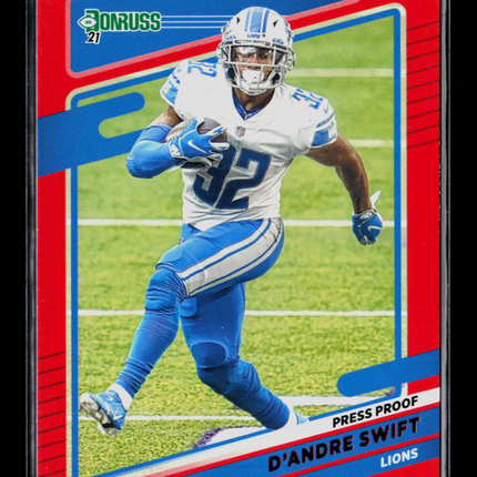 2021 Donruss D'Andre Swift #171 Press Proof Red