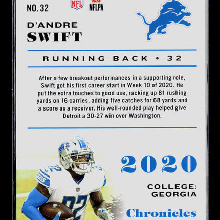 2021 Panini Chronicles D'Andre Swift #32 RC