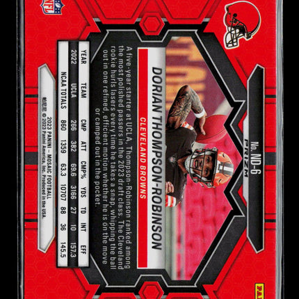2023 Panini Mosaic Football Dorian Thompson-Robinson #ND-6 Pink Camo RC
