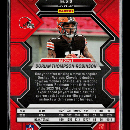 2023 Panini Mosaic Football Dorian Thompson-Robinson #316 RC
