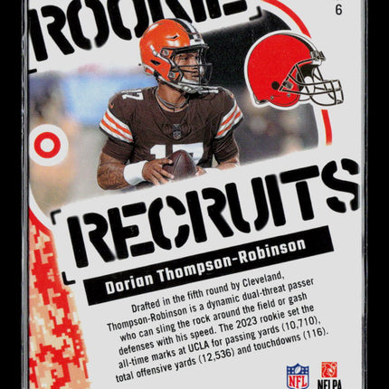 2023 Donruss Optic Rookie Recruits Dorian Thompson-Robinson #6