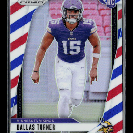 2024 Panini Prizm Dallas Turner #324 Red White Blue RC