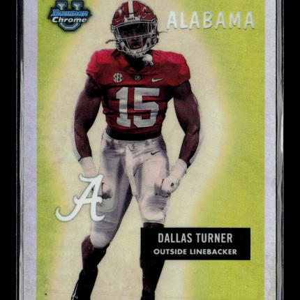 2023 Bowman Chrome University Dallas Turner #55BF-30