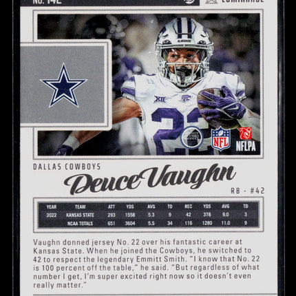 2023 Panini Luminance Deuce Vaughn #142 RC