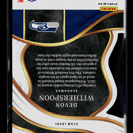 2024 Panini Select Devon Witherspoon #273 RC Red Blue