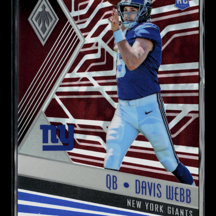 2017 Panini Phoenix Football Davis Webb #106 RC 179/299