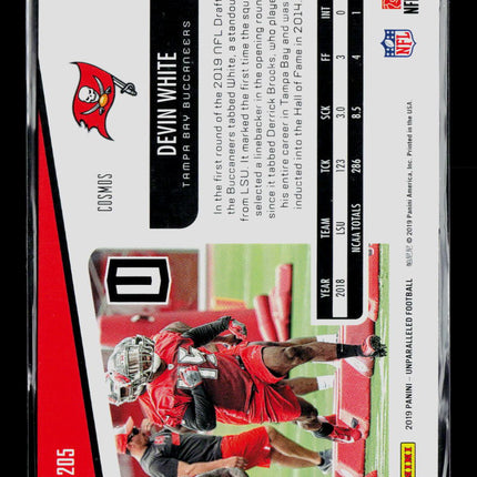 2019 Panini Unparalleled Devin White #205 Cosmos RC