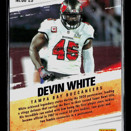 2021 Panini Mosaic Football Devin White #GG-25 Green Got Game? Insert