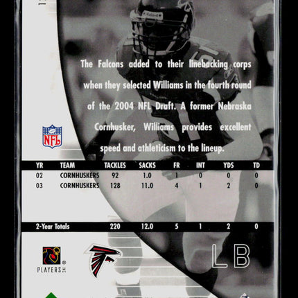 2004 Upper Deck SP Authentic Demorrio Williams #123 0380/1199