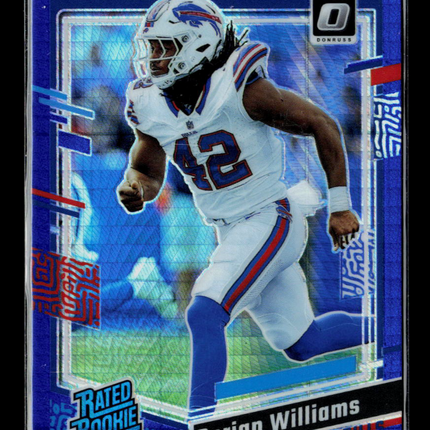 2023 Donruss Optic Dorian Williams #212 Blue