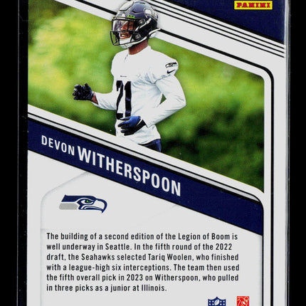 2023 Panini Donruss Elite Devon Witherspoon #133 Green Disco