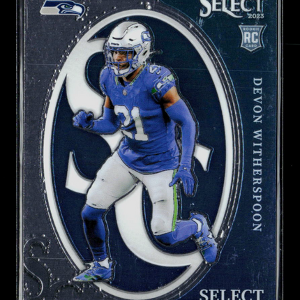 2024 Panini Select Football Select Certified Devon Witherspoon #CRO-DWI RC