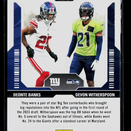 2023 Panini Contenders Round Numbers Devon Witherspoon Deonte Banks #5