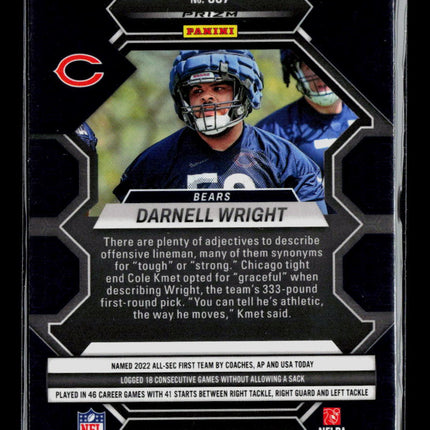 2023 Panini Mosaic Football Darnell Wright #307 Blue RC