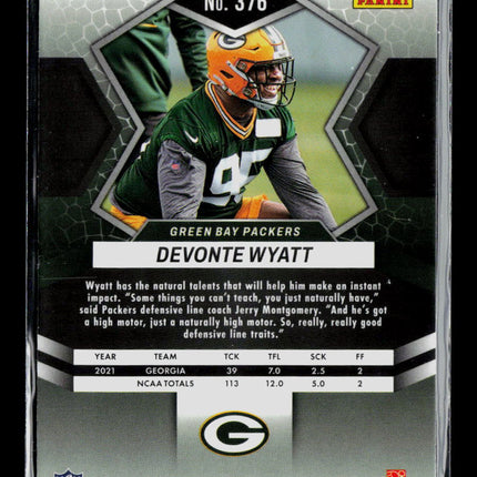 2022 Panini Mosaic Football Devonte Wyatt #376 RC