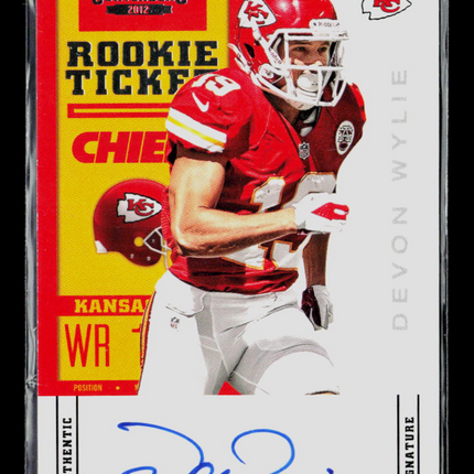 2012 Panini Contenders Devon Wylie #130 Auto