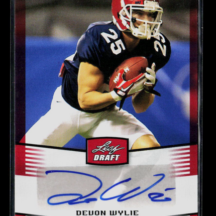 2012 Leaf Draft Devon Wylie #DW1 Auto