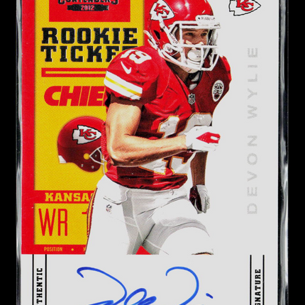 2012 Panini Contenders Devon Wylie #130 Auto