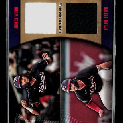 2025 Topps Dylan Crews James Wood #MLMDR-WOC 39/50 Gold Dual Relic