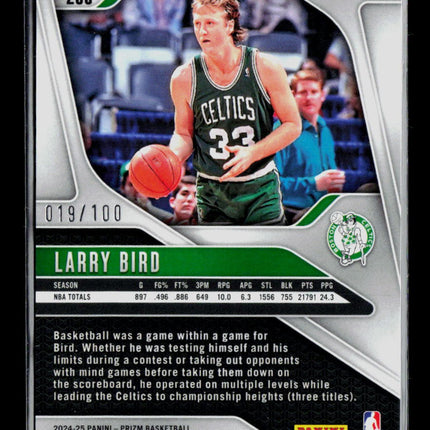 2024 Panini Prizm Larry Bird #299 Red Circles 019/100