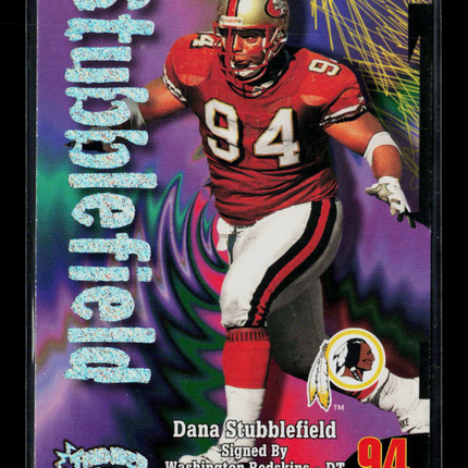 1998 SkyBox Thunder Dana Stubblefield #117 Rave /150