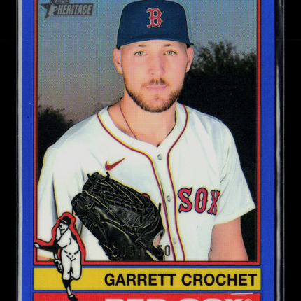 2025 Topps Heritage Garrett Crochet #267 Blue Border /150