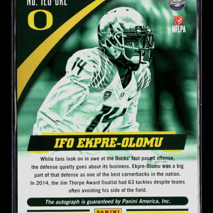 2015 Panini Oregon Team Collection Ifo Ekpre-Olomu #IEO-ORE 14/99 Auto