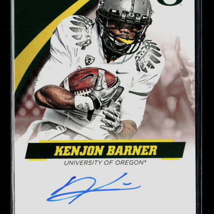 2015 Panini Oregon Team Collection Kenjon Barner #KB-ORE Auto