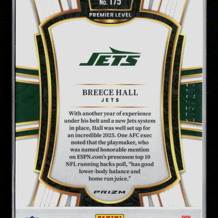 2026 Panini Select Breece Hall #175 Red /249