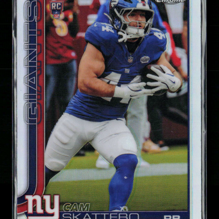 2025 Topps Chrome Cam Skattebo #331 Refractor RC