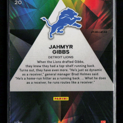 2023 Panini Prizm Prizmatic Jahmyr Gibbs #20 RC