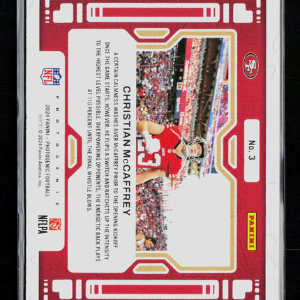 2024 Panini Photogenic Different View Christian McCaffrey #3 22/99