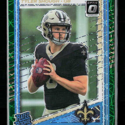 2025 Donruss Optic Tyler Shough #223 Green Velocity