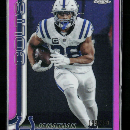 2025 Topps Chrome Jonathan Taylor #130 Pink 199/250
