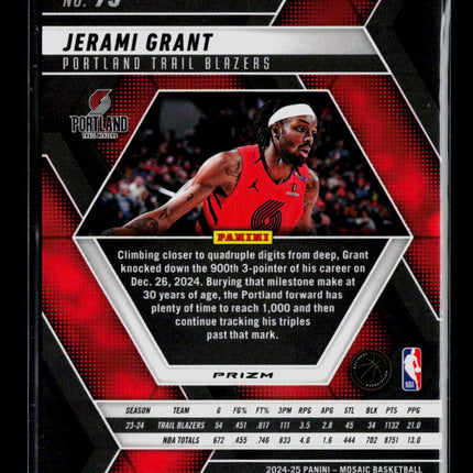 2025 Panini Mosaic Jerami Grant #75 Genesis