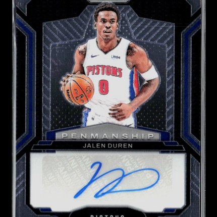 2024 Panini Prizm Penmanship Jalen Duren #PNM-JLD Auto