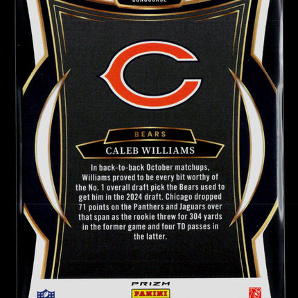 2025 Panini Select Caleb Williams #25 RC Silver Die Cut