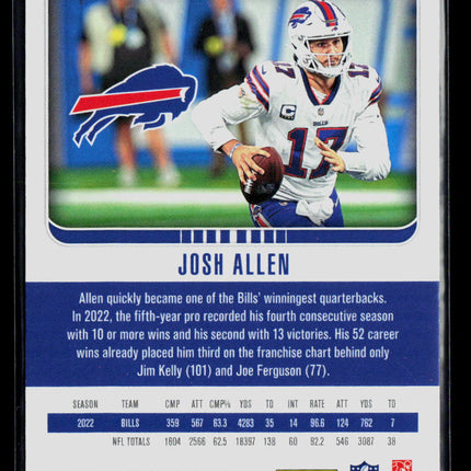 2023 Panini Chronicles Studio Football Josh Allen #STU-1 Purple 066/499