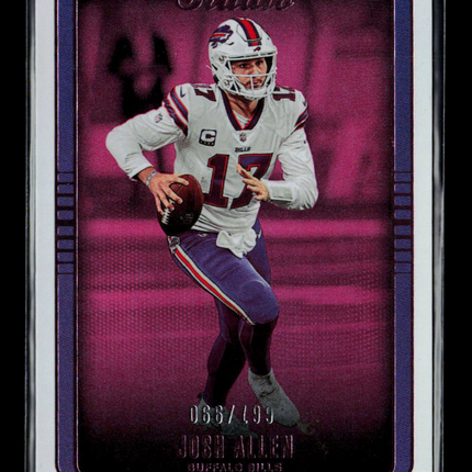 2023 Panini Chronicles Studio Football Josh Allen #STU-1 Purple 066/499