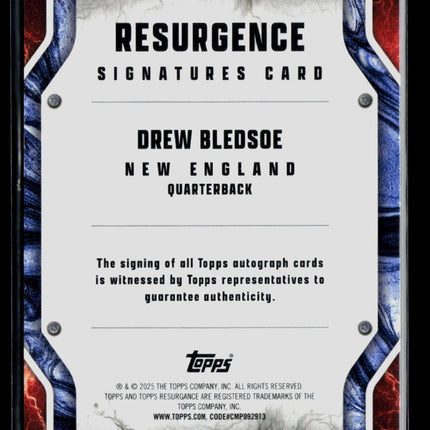 2025 Topps Resurgence Drew Bledsoe #RS-DB 26/50 Auto Gold