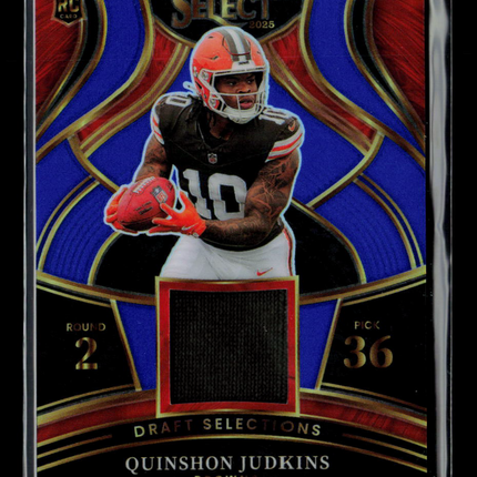 2026 Panini Select Draft Selections Prizm Quinshon Judkins #DSM-QJS RC Jersey