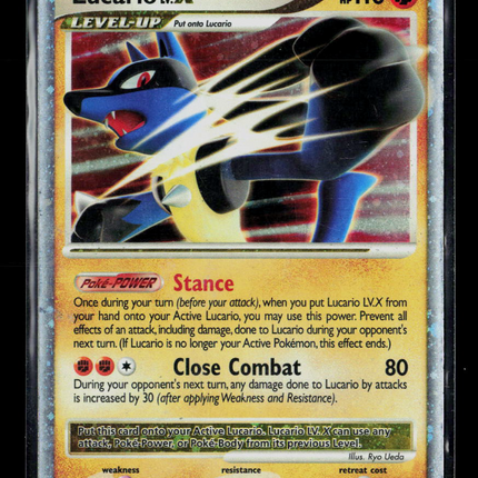 Pokemon 2010 Diamond & Pearl Lucario LV.X #122/123